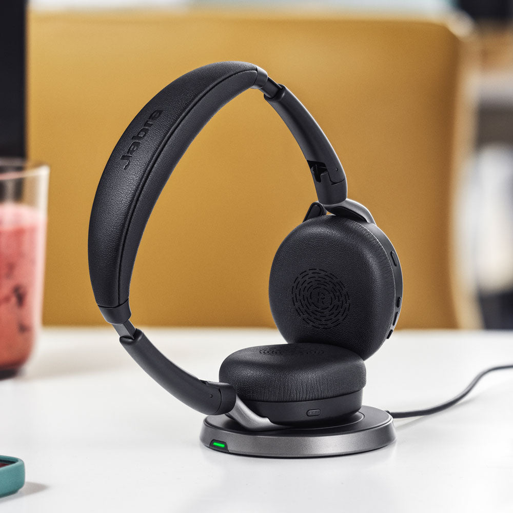 Jabra Evolve2 65 Flex USB MS Stereo Headset - Inc Wireless Charging Pa ...