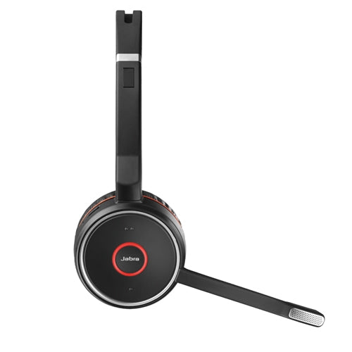 ヘッドホン Jabra Evolve 75 Jabra Evolve 75 MS Stereo Binaural Headband Black, Red Headphones