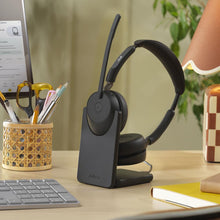 Jabra Evolve3 65 Teams USB-C Stereo Headset - Inc Charging Stand