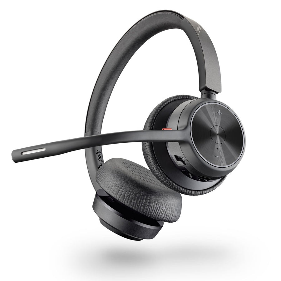 Poly Voyager 4320 UC Series ヘッドセット 17 Poly Voyager 4320 UC USB Bluetooth Headset, Inc Charging Stand