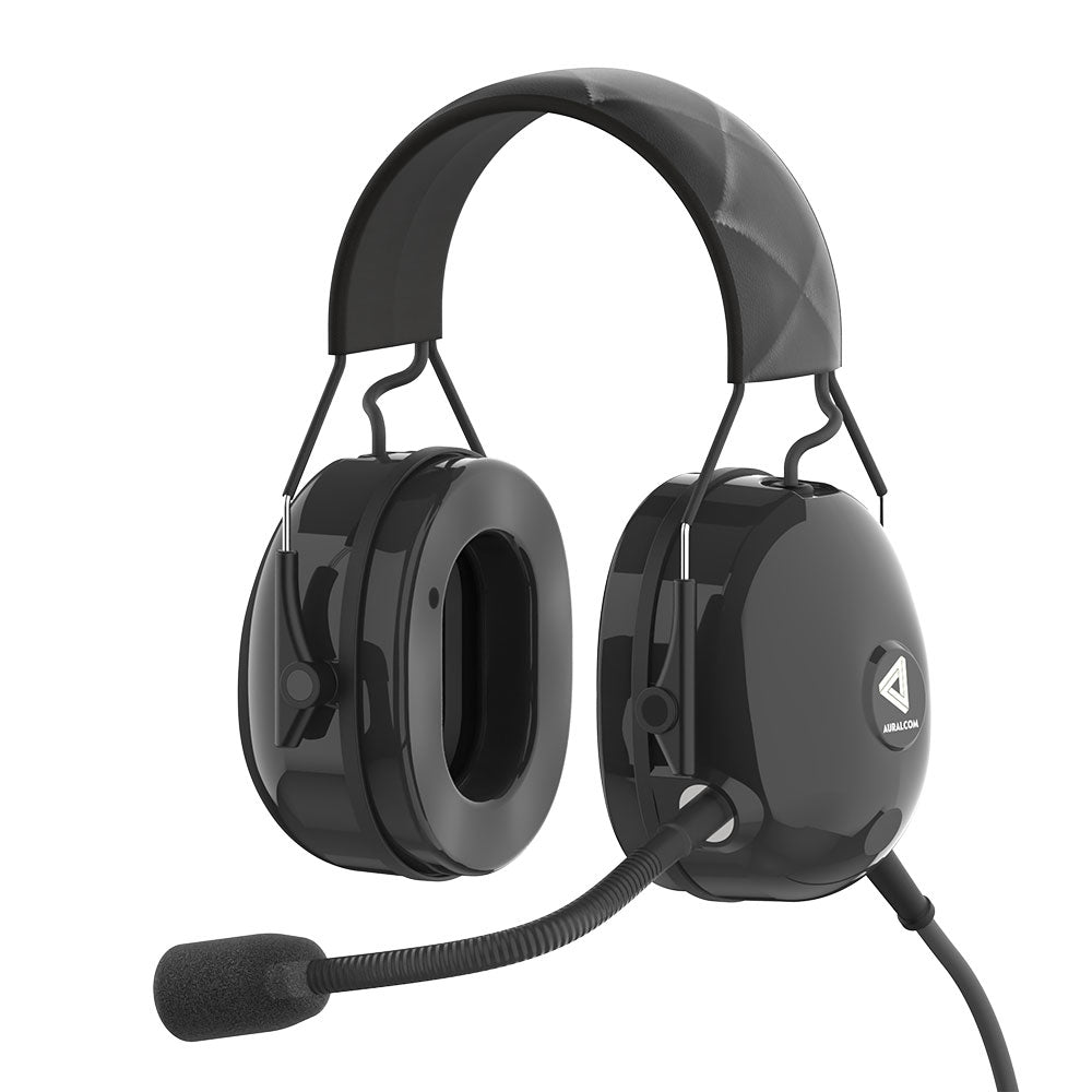 Broadcasting Headset Auralcom 5-Pin XLR Straight Cord Headset For Cameraman + Braodcasting ...