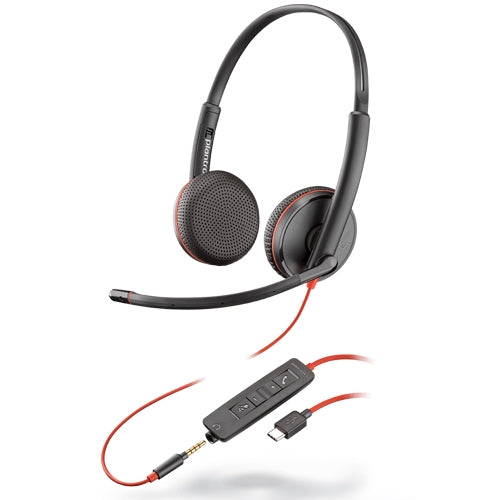 Plantronics Blackwire C3225 USB-C / 3.5mm Binaural Headset– Best4Headsets