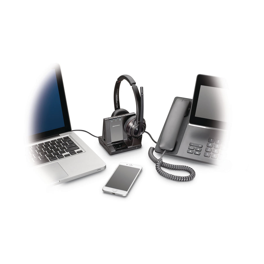 Poly Savi 8220 OFFICE DECT Binaural Headset– Best4Headsets